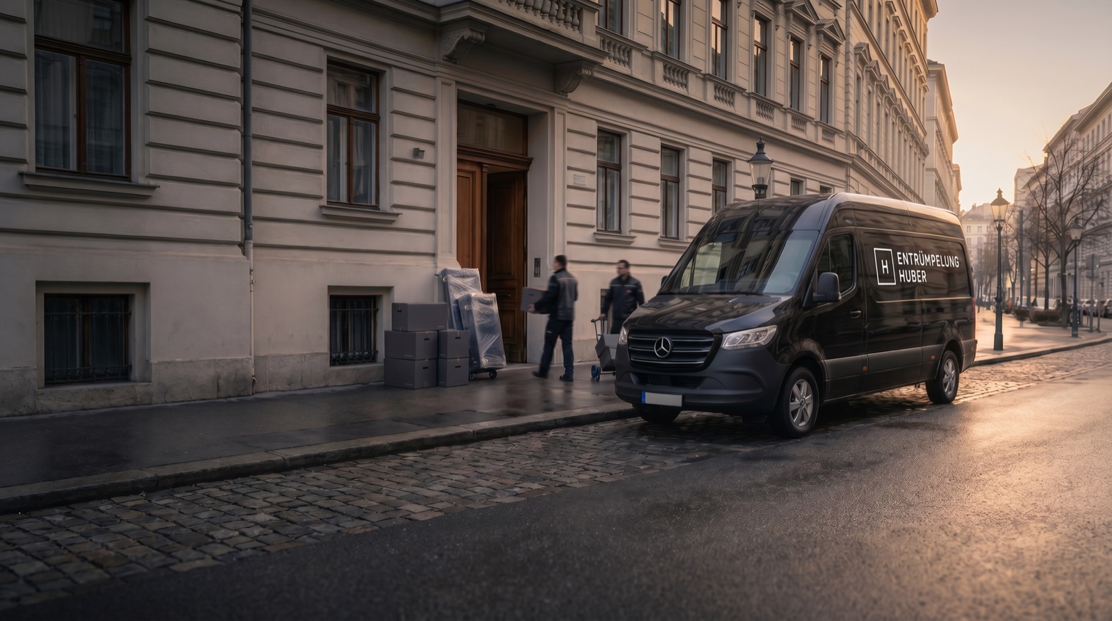 Team von Entrümpelung Huber im Einsatz